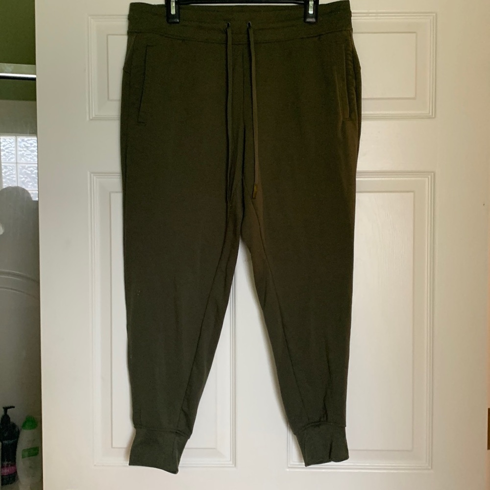 Athletic, army green joggers. No stains. High waisted.
